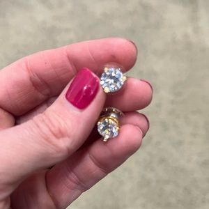 Large “diamond” stud earrings - never worn